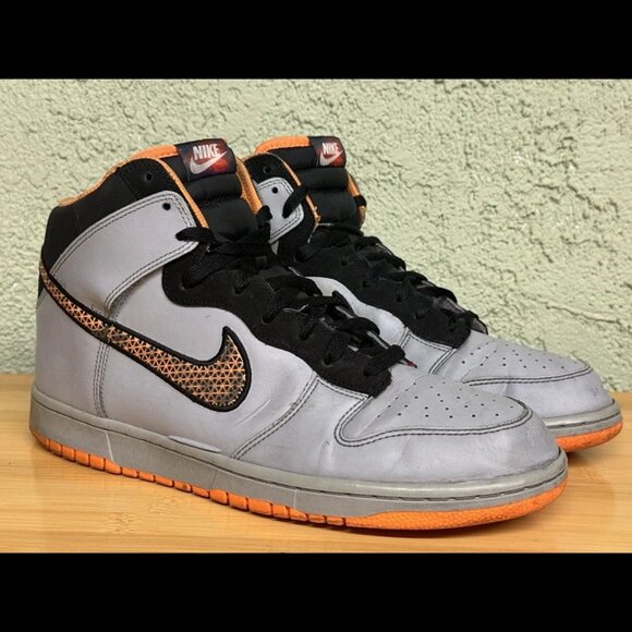 Size 12 - Nike Dunk High‎ “Superhuman” Orange Grey Black
